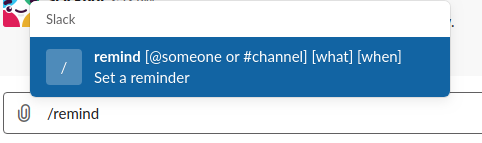Slack Reminder 1