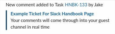 Slack Comment