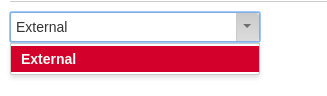 External Drop Down