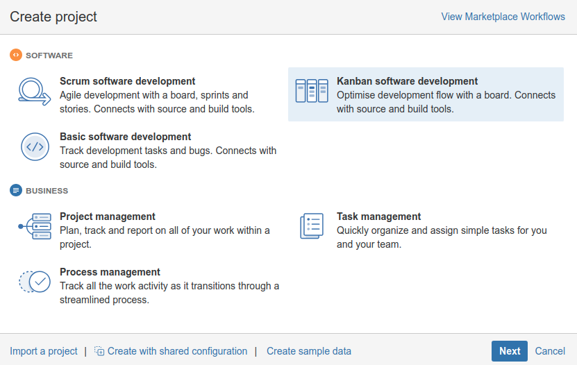 Creating and Jira Project